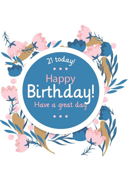 Happy 21st Birthday Flowers