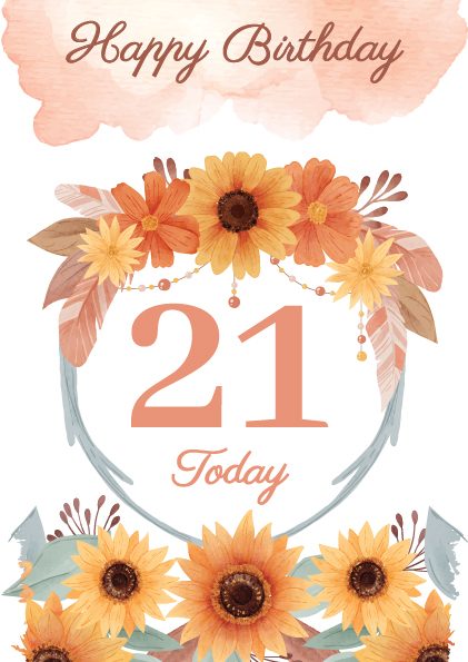 Happy 21st Birthday Flowers