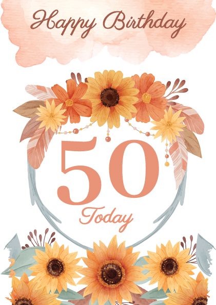 Happy 50th Birthday Flowers